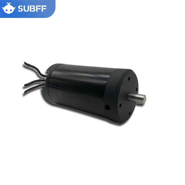 SUBFF underwater Dc Brushless  Propeller Motor Permanent Magnet Black Strong Power 24 Volt waterproof  Motor for 14KG thruster