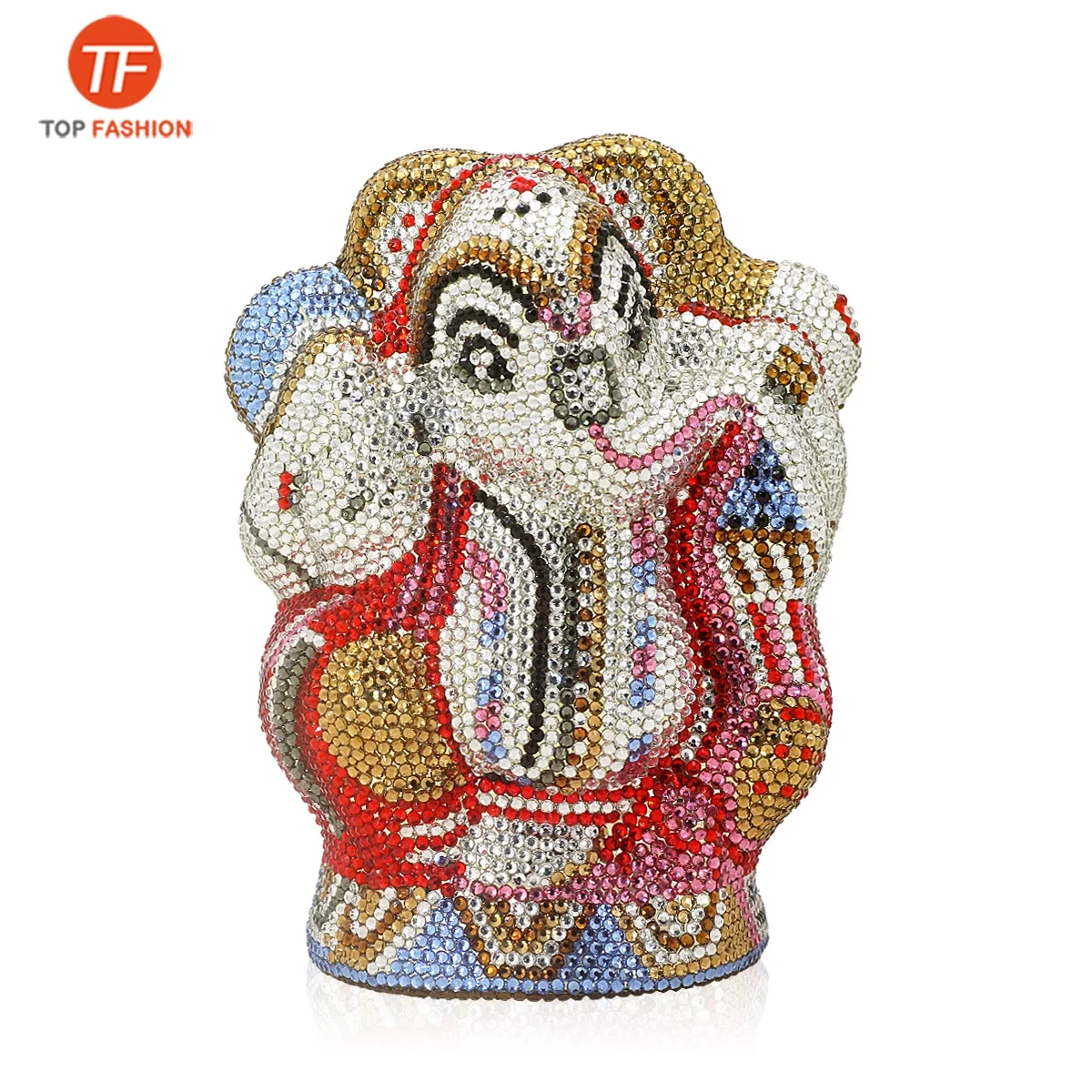Китайский завод, оптовая продажа, уникальный клатч со стразами, вечерняя сумка для официальной вечеринки, 3D тайский буддийский слон, минодьер