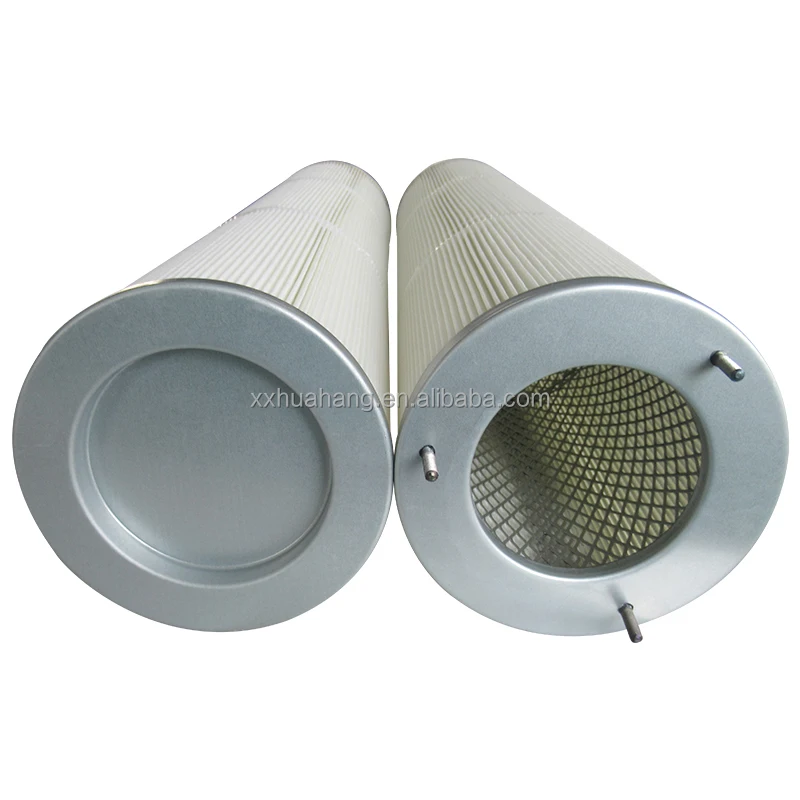 Three-ear quick-install foldable polyester fiber dust filter cartridge customize dust collector filter element