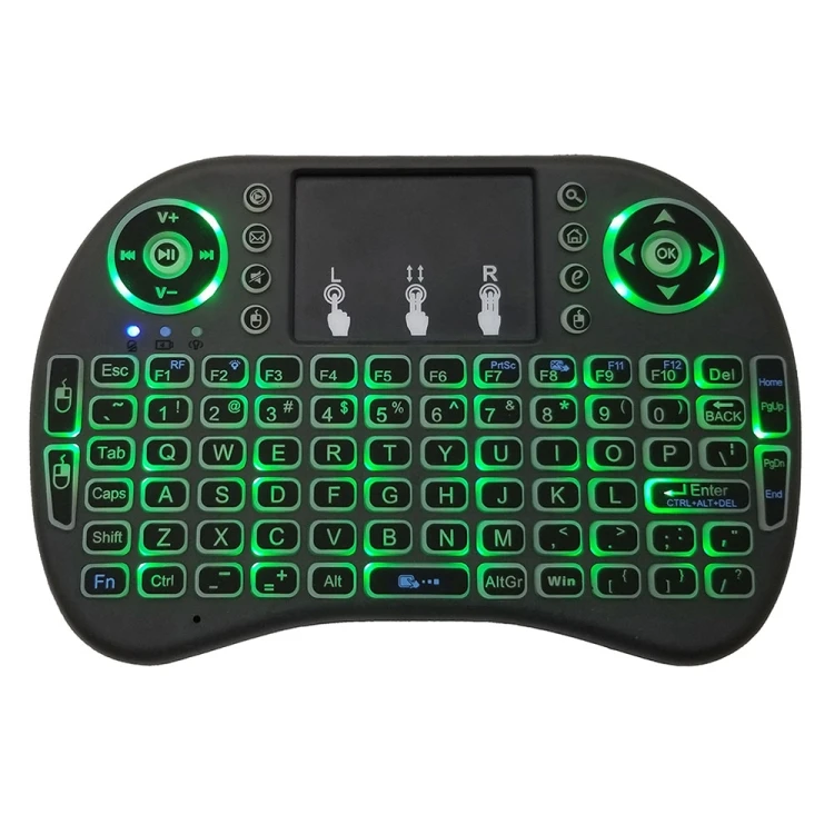 Беспроводная клавиатура i8 Air Mouse с подсветкой и тачпадом для Android TV Box Smart PC Tablet Xbox360 PS3 HTPC