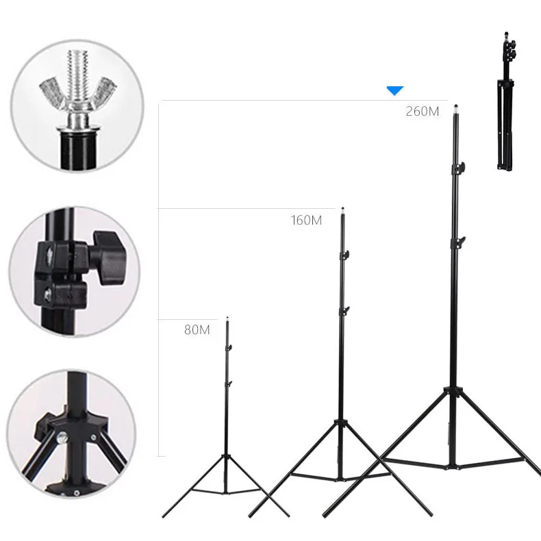 Nicro Wholesale Adjustable Photoshoot Background Backdrops Stand Photo Video Studio Photography Backdrop Support System Kit
