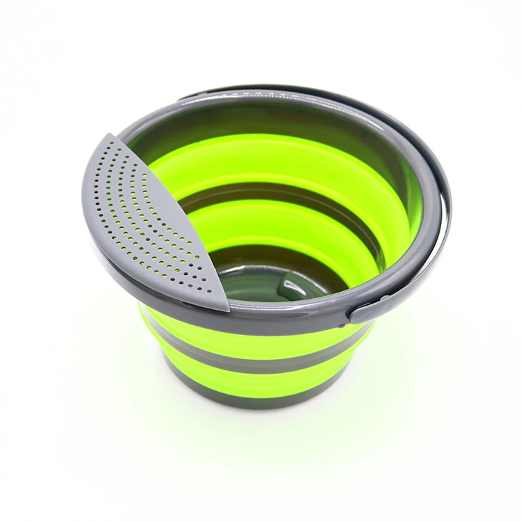 Trending Products 2024 New Arrivals Kitchen 10L Plastic Round Household Foldable Retractable Drain Bucket For Kitchen Restaurant