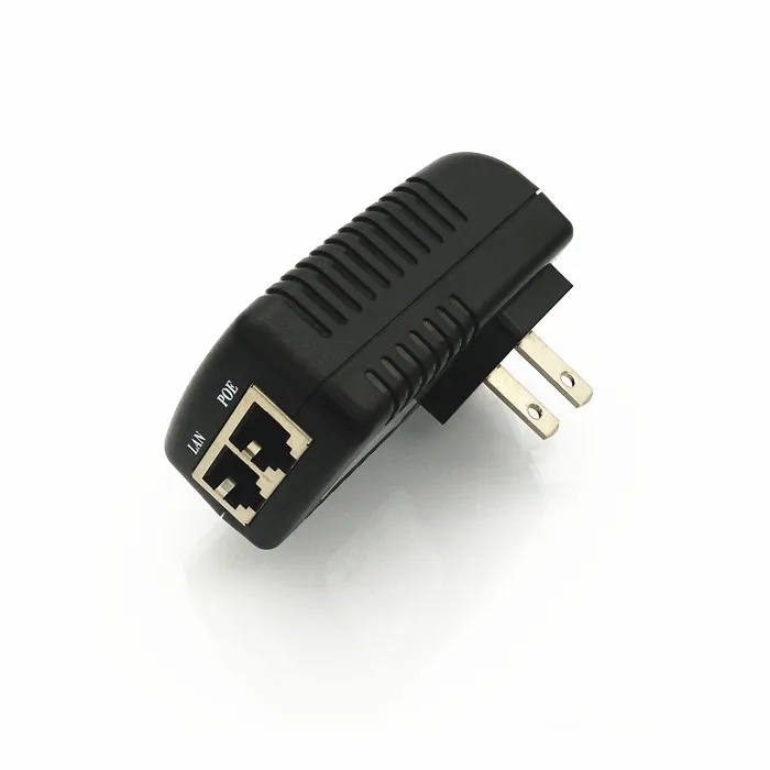 RJ45 poe injector 802.af 15 w 1000m 12v poe injector 48v