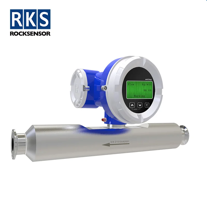high performance straight tube sanitary medical Coriolis mass  flowmeter