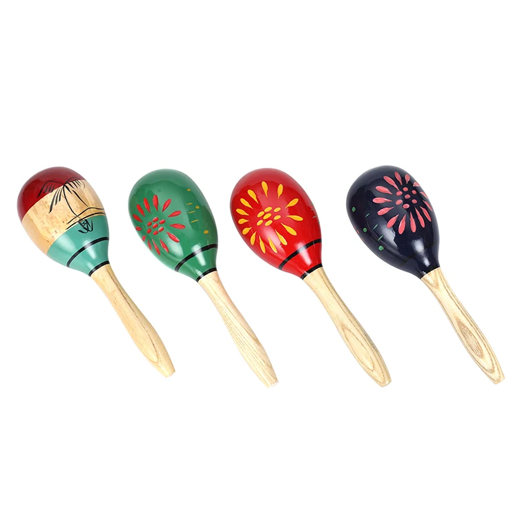 2021 High Quality Hot Sale Product Wooden Mini Plastic Maraca Toy