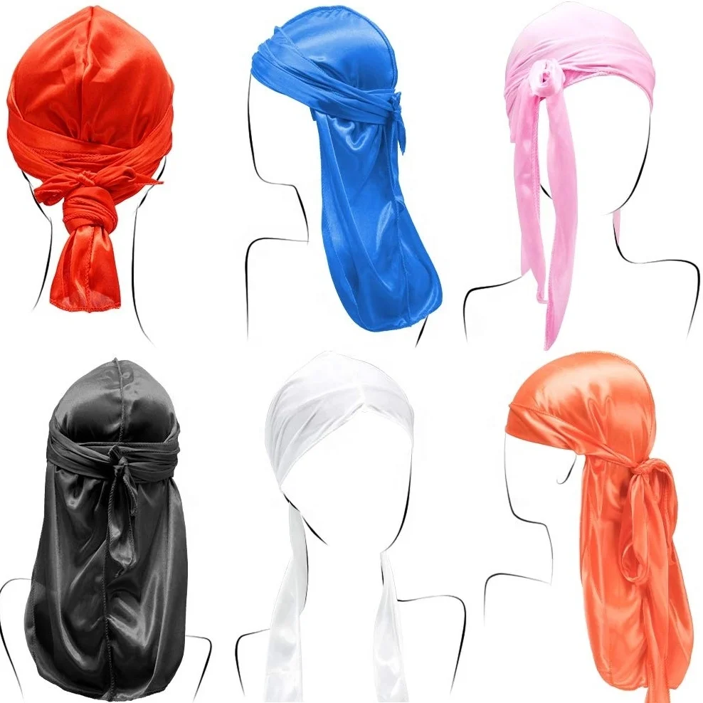 Оптом на заказ шелковистый durag для мужчин и женщин