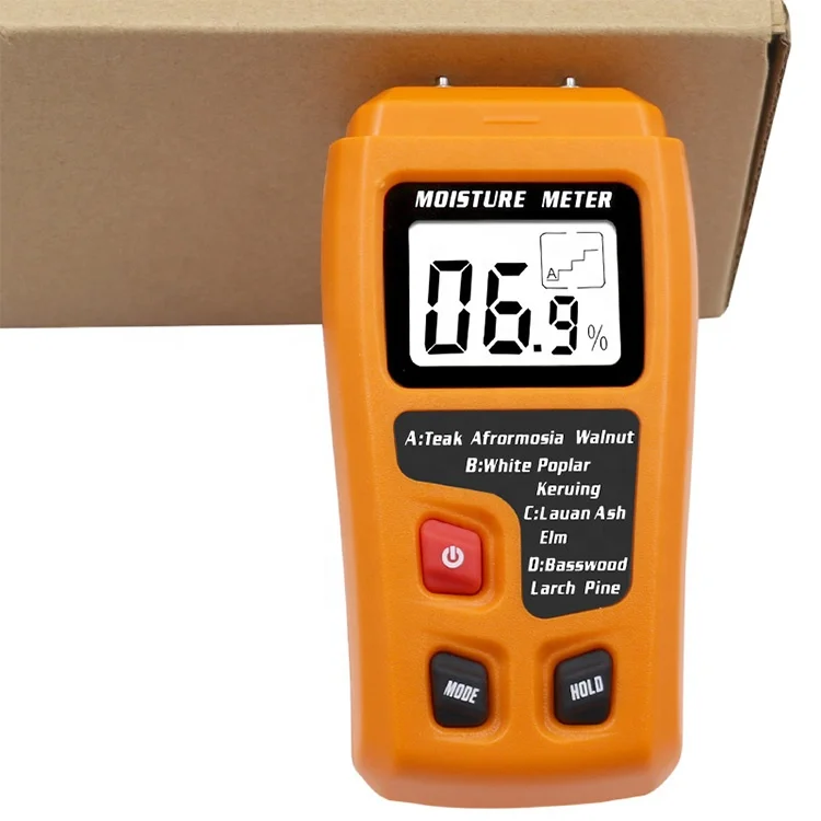 Digital Wood Moisture Meter Suitable for measuring the moisture content of wood, bamboo, cotton, tobacco, paper, herbs