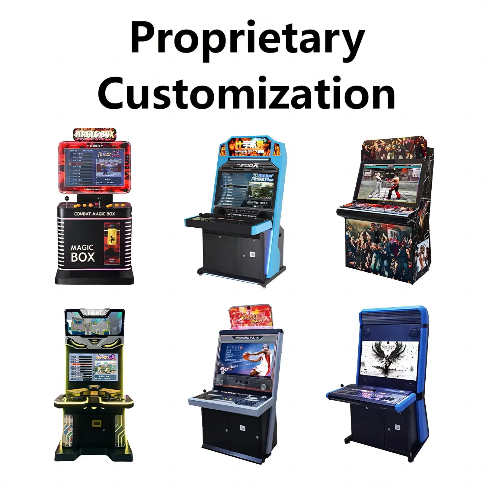 Classic Retro Combat Game Machine Coin Operated Console Button Fighting Game Machine For Walking Street