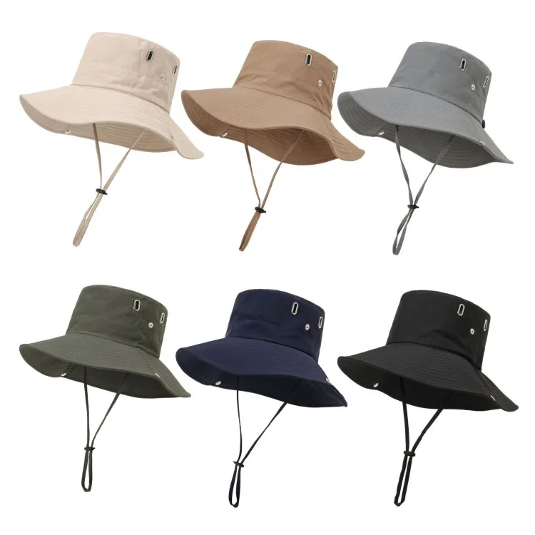 Custom One Side  Bucket Cap  Summer Fisherman   Bucket Hat Polyester Bucket Hat