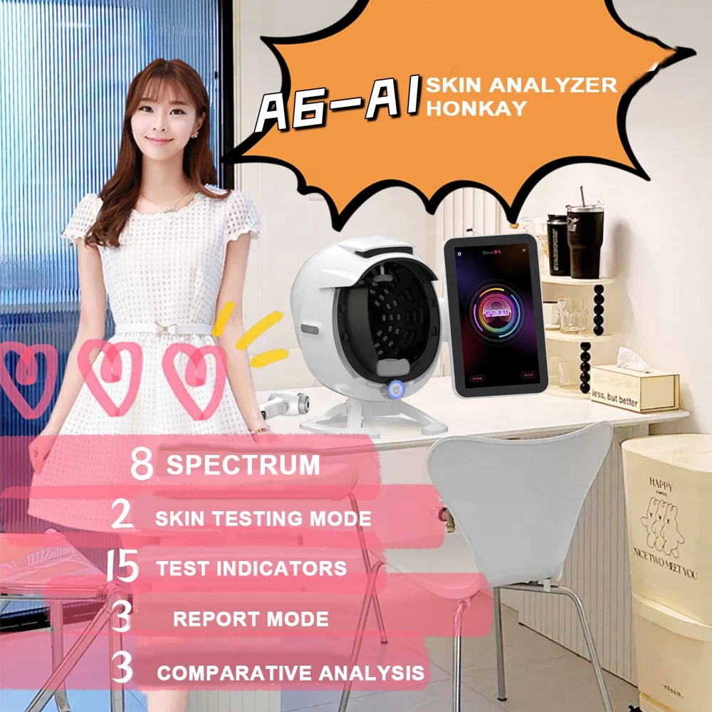 2024 3D Digital Skin Analyzer Salon Beauty Device AI Intelligent Image Skin Care Korean Skin Analyzer