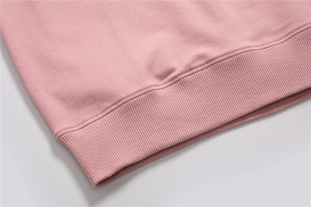 
Wholesale custom made logo print plain blank long sleeve crewneck pullover black white unisex men women 100% cotton sweatshirt 