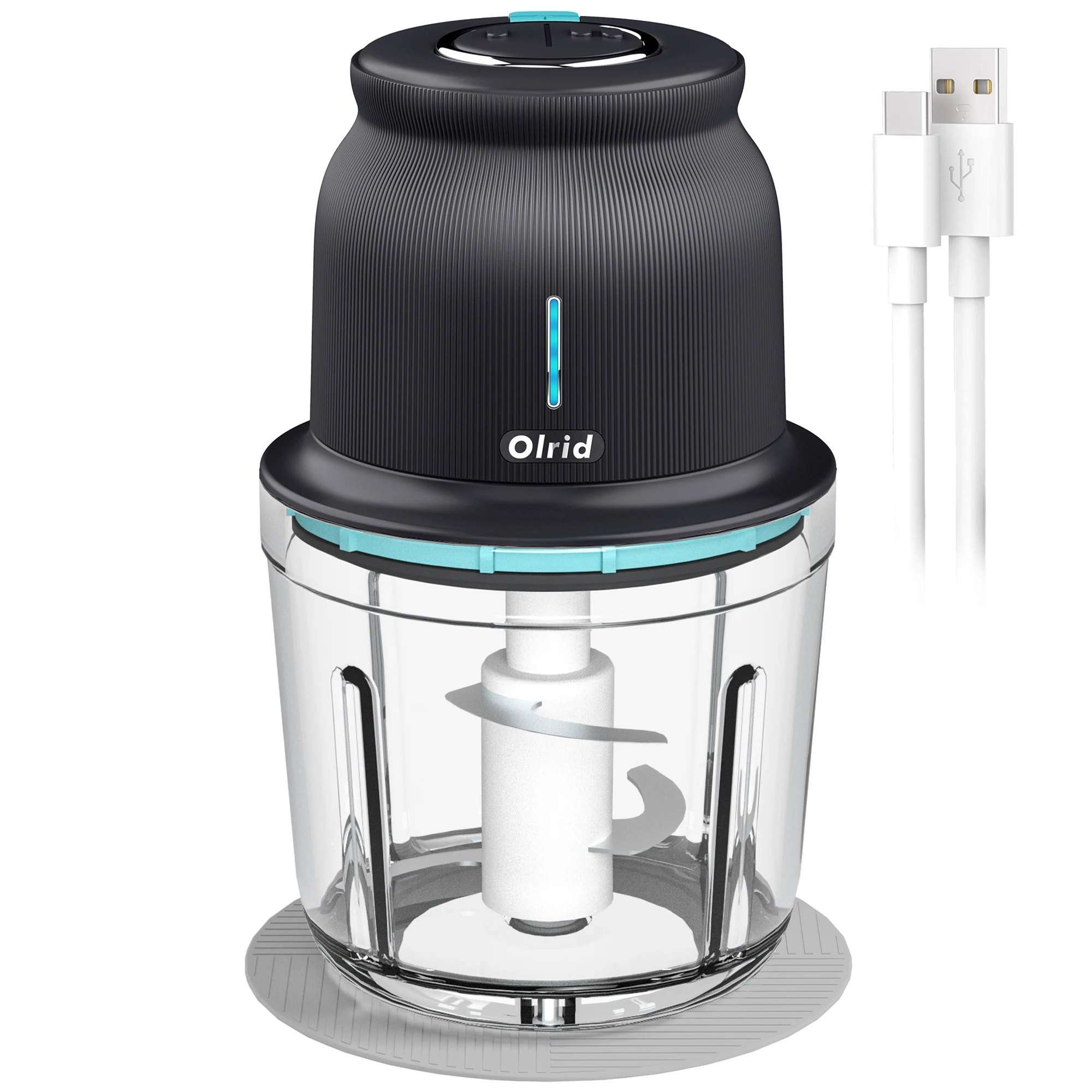 Прямая поставка от производителя 200W работающий батареи Amazon Горячие olrid 600ML Портативный Мясорубка Мини электрическая