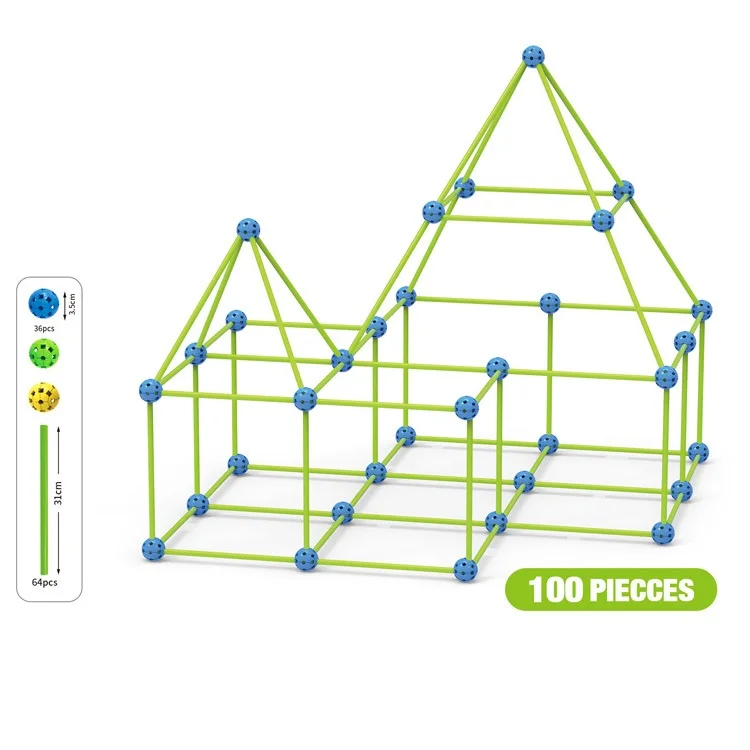  Wholesale Kids Glow Fort Building Kits Creative Learning DIY Castles Tunnels Play Tent Rocket Tower other outdoor