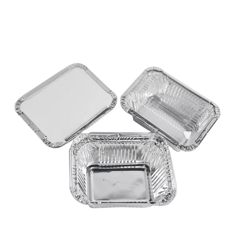 250 мл, алюминиевый пищевой контейнер, одноразовые контейнеры из алюминиевой фольги, прямоугольная кастрюля F0