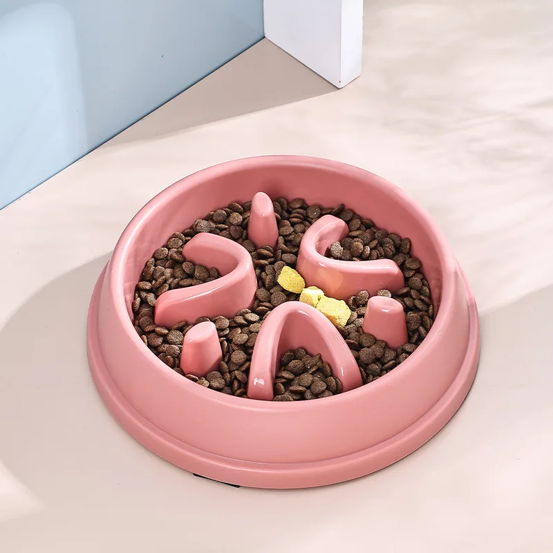 Pet Supplies Manufacture Wholesale Customized Oem New Dog Cat Food Feed Smart Slow Feeder Pet Bowl For Pets Big Dogs