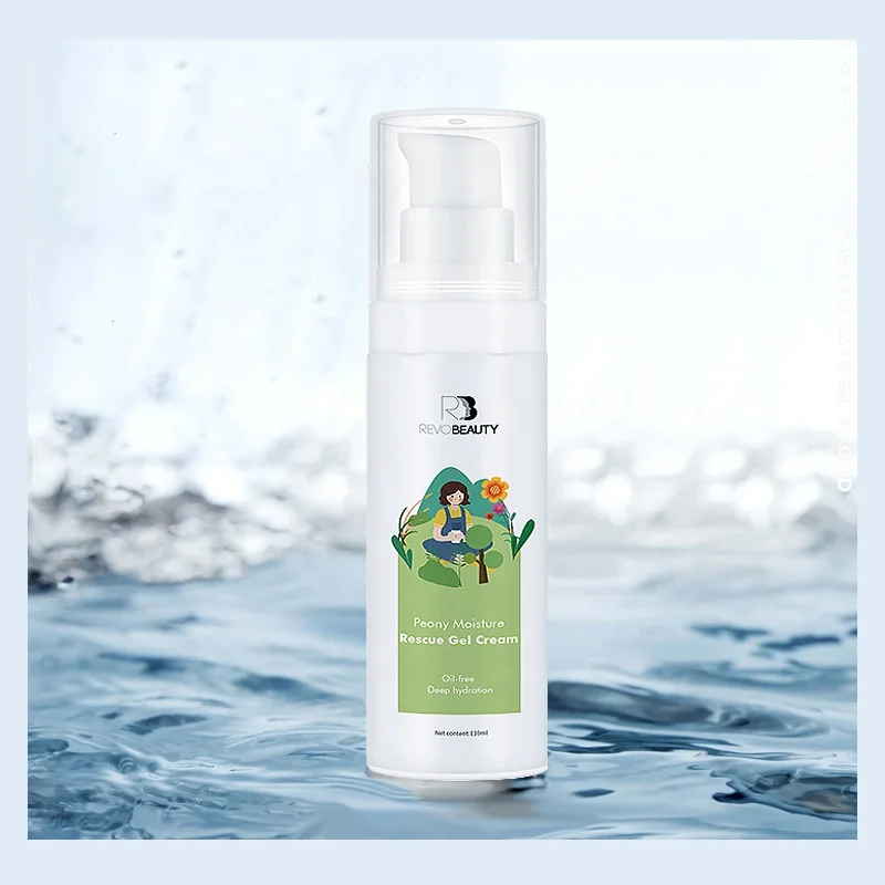 Peony Moisture Rescue Gel Cream Moisturising Anti oxidant Sooth and Heal Skin OEM Peony Flower Skin Face Gel Cream - RevoBeauty