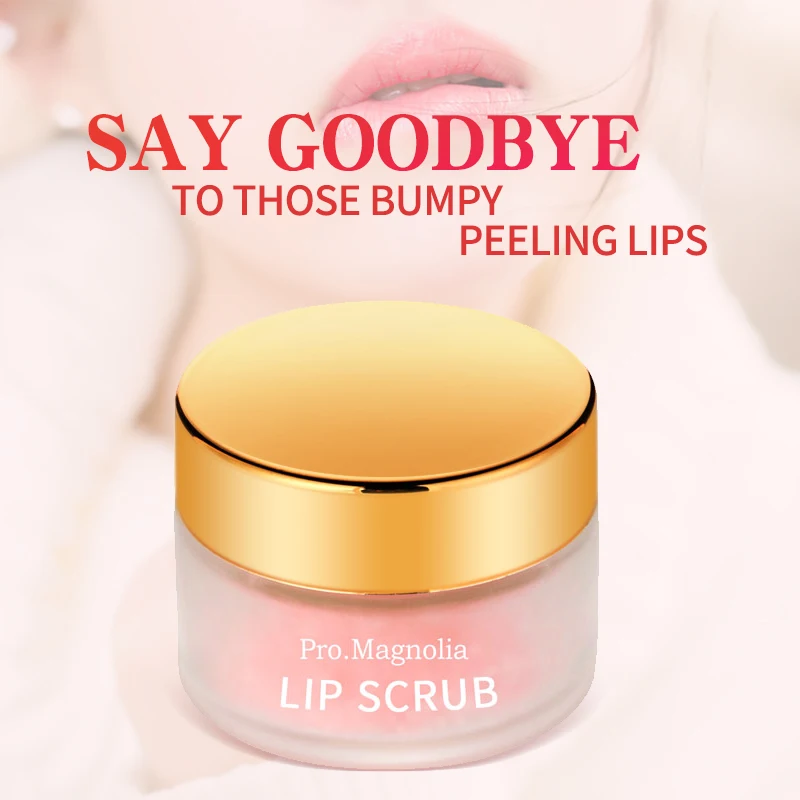 OEM ODM Wholesale All Natural Organic Moisturizing Exfoliator Pink lip scrub