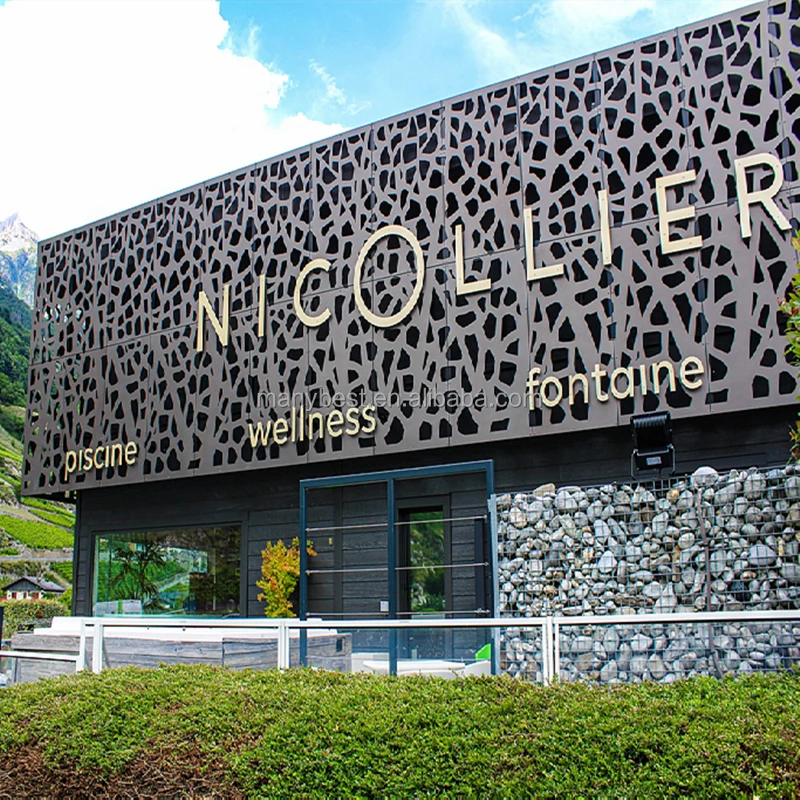 Customized Decorative Sheet Metal Fabrication Laser Cut Aluminum Panel