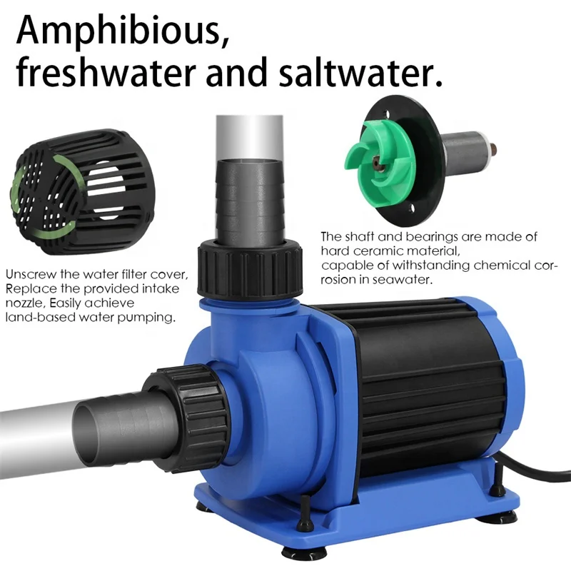 12000lh Adjustable Large Flow DC Water Pump Aquarium Marine Fish Pond Pump Submersible Fountain Water Pumps