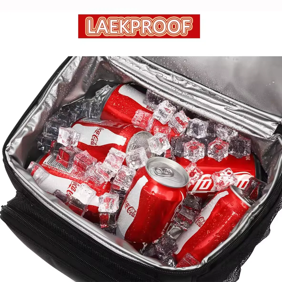 Reusable portable Lunch Bag Full Print Cooler Insulated Cooler Box for Picnic lunch bag with bowls large food storage bag