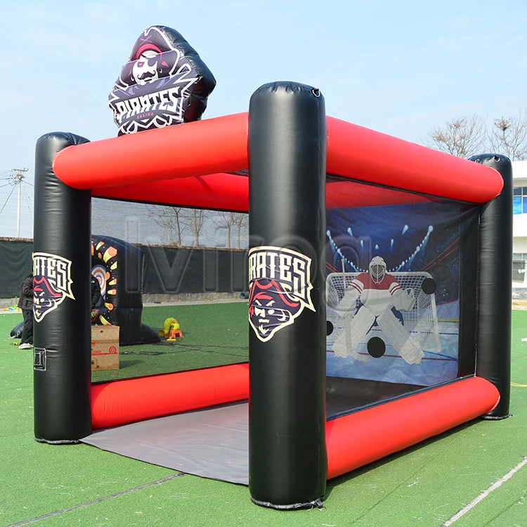 2024 inflatable hockey slap shot, inflatable hockey rink,inflatable sport games for sale