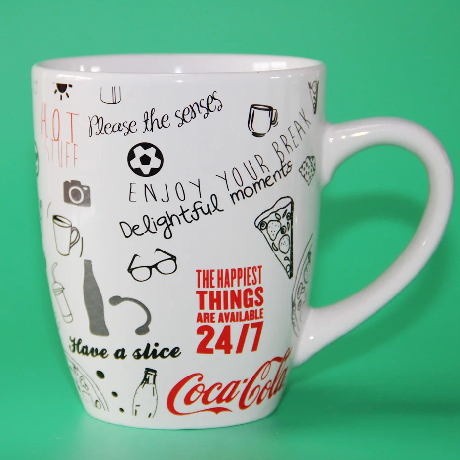 Decorative ceramic mugs 11oz ceramic white blank mug for sublimation printing