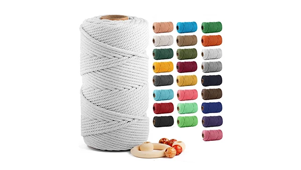 White Braided 4 Ply 2mm 3mm 4mm 5mm 6mm 8mm 10mm Strand Natural macrame white cord