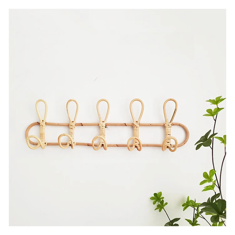 Rattan Baby Nursery Baby Clothes Hanger Clothes Hanger Rack Hooks For Clothes