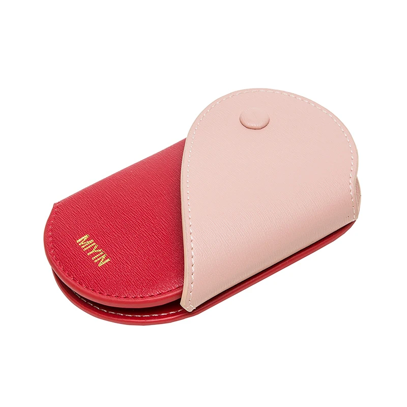 MIYIN 2021 new small key pack female Korean Mini cute student multi-functional color contrast love key pack key clip PU lady bag