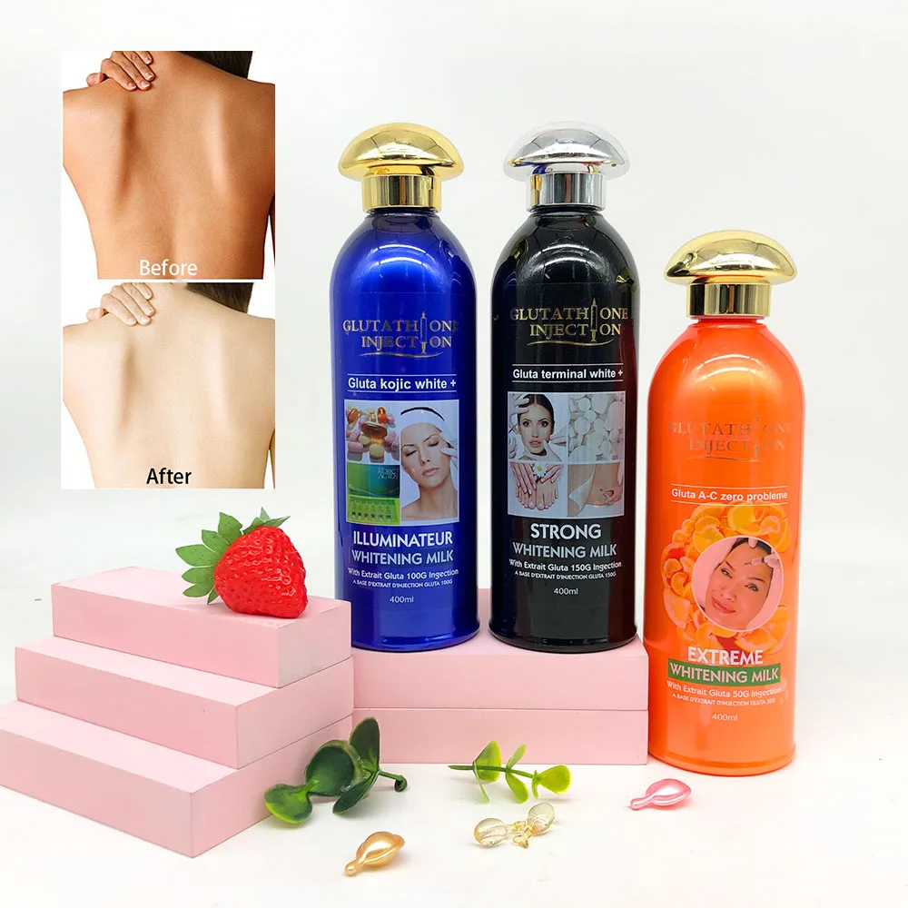  Отбеливающее молочко для инъекций Glutathio глюта Kojic Terminal White + Strong экстремальное освещение лосьон тела 400