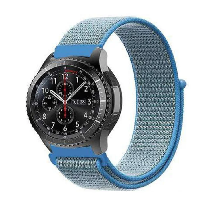 20mm Replacement Strap For Samsung Galaxy Active 2 Soft Breathable Sport Nato Nylon Loop Watch Band