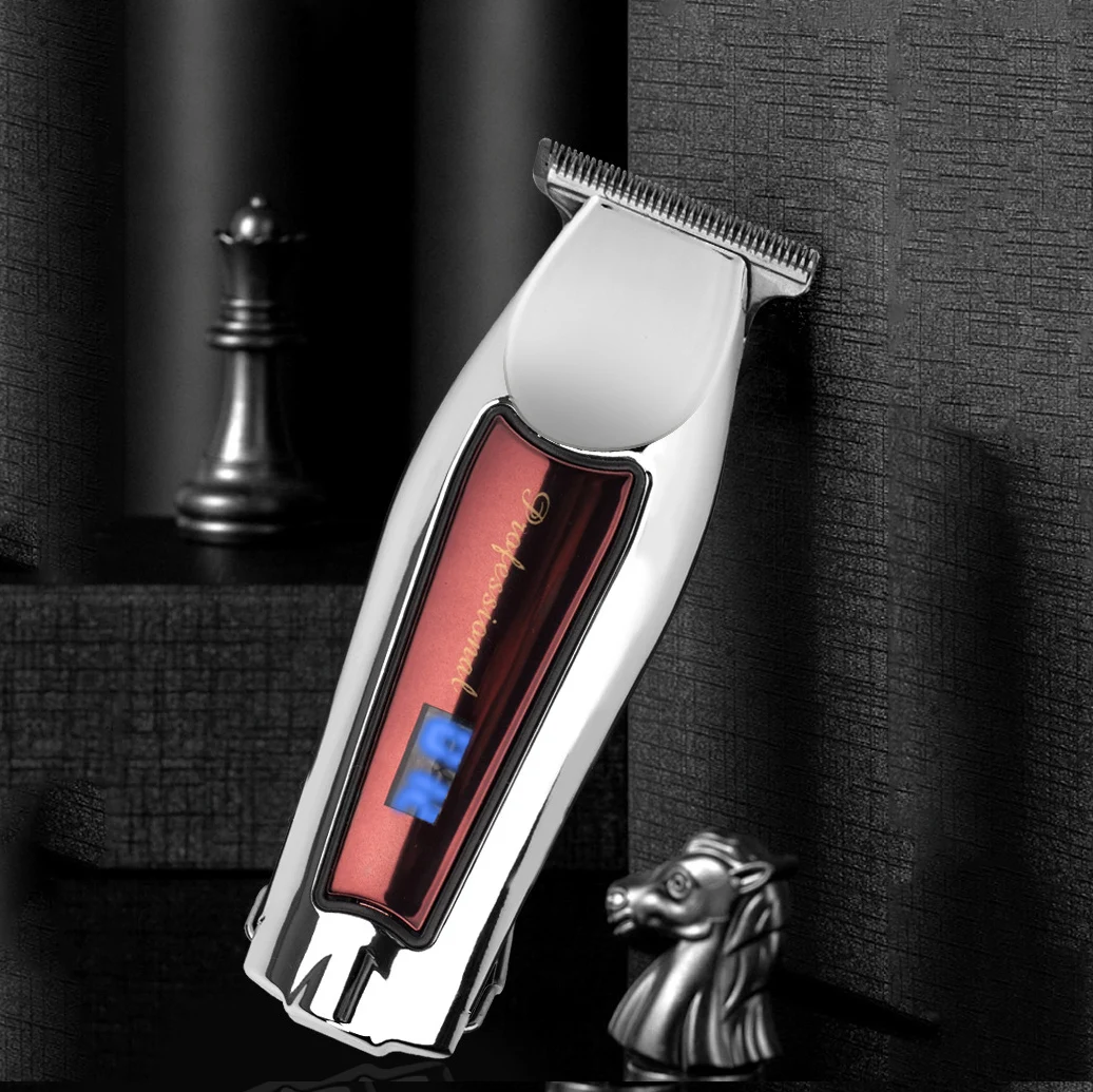 Electric Hair trimmer  Multifunctional Brush Motor Brown LED display maquinas de cortar pelo professional hair cutting machine