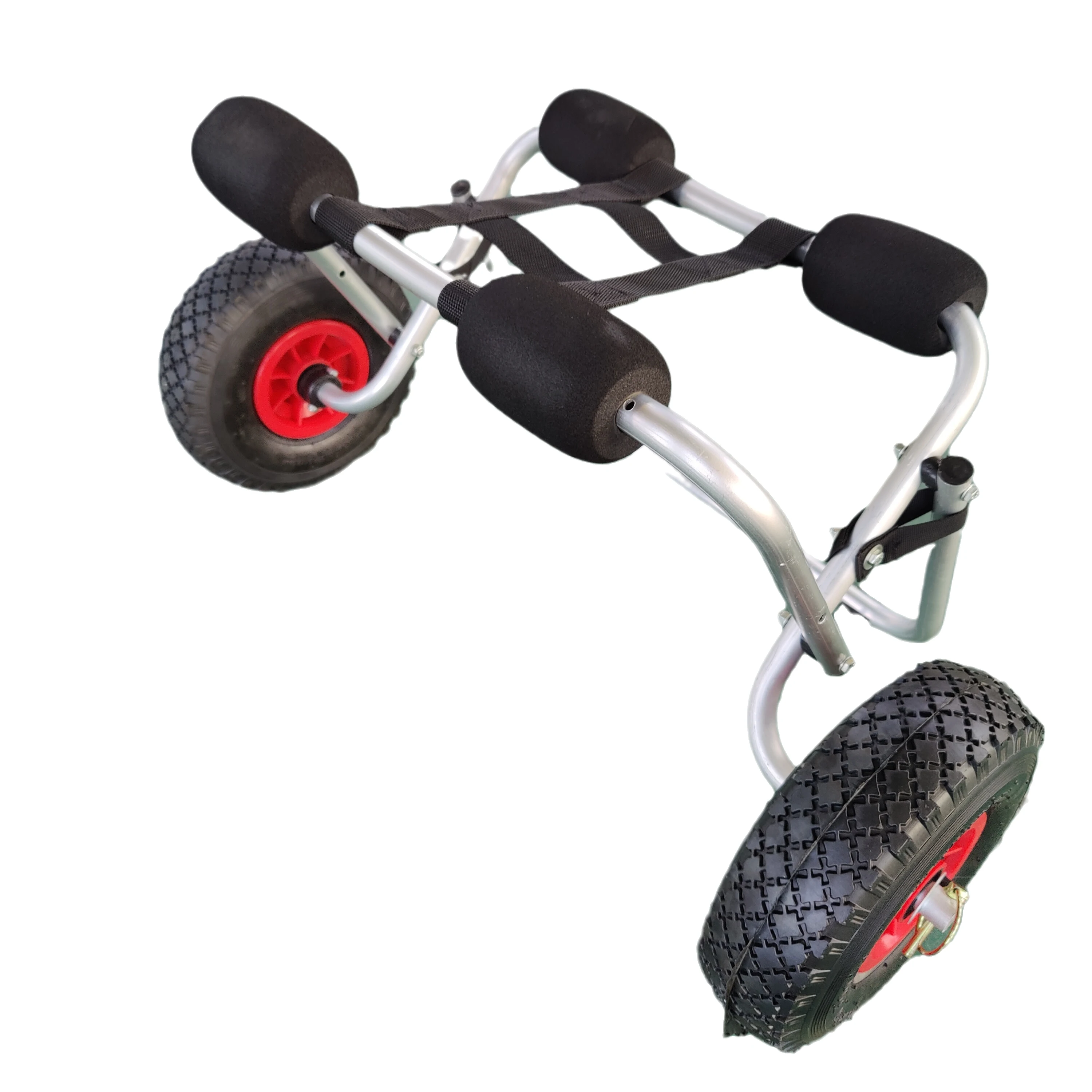 New Aluminum Kayak  Boat Dolly Cart Trailer Carrier Trolley Wheels  Foldable for Carrying Kayaks