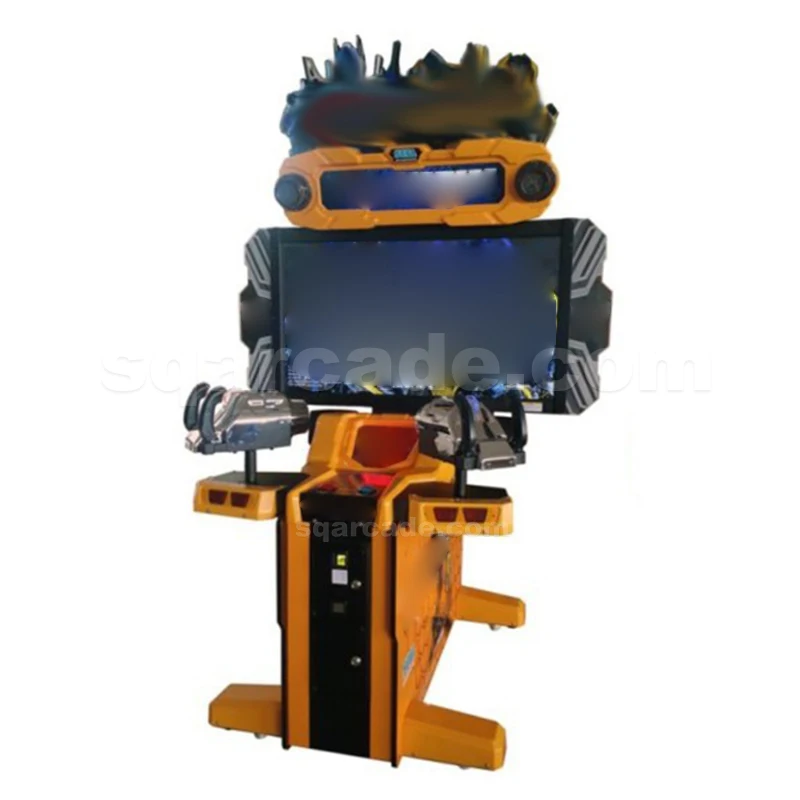 55 Inch Game Zone Standing Transformer Shooting Simulator Token Operated Indoor Arcade Game Simulator Electric Video Game