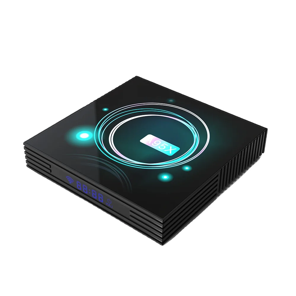 RK новый дизайн A95X F3 тонкий Android TV Box Amlogic S905X3 4 Гб DDR3 32 ГБ памяти на носителе EMMC Mimo 2X2 Wifi 100M LAN BT4.2 VP9 + 8K 24fps