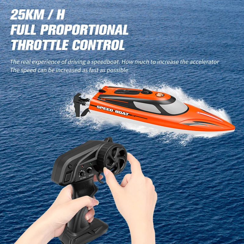 Factory RC HJ815 Adults high speed mini radio remote control toys yacht luxury boats ships model boat electronics