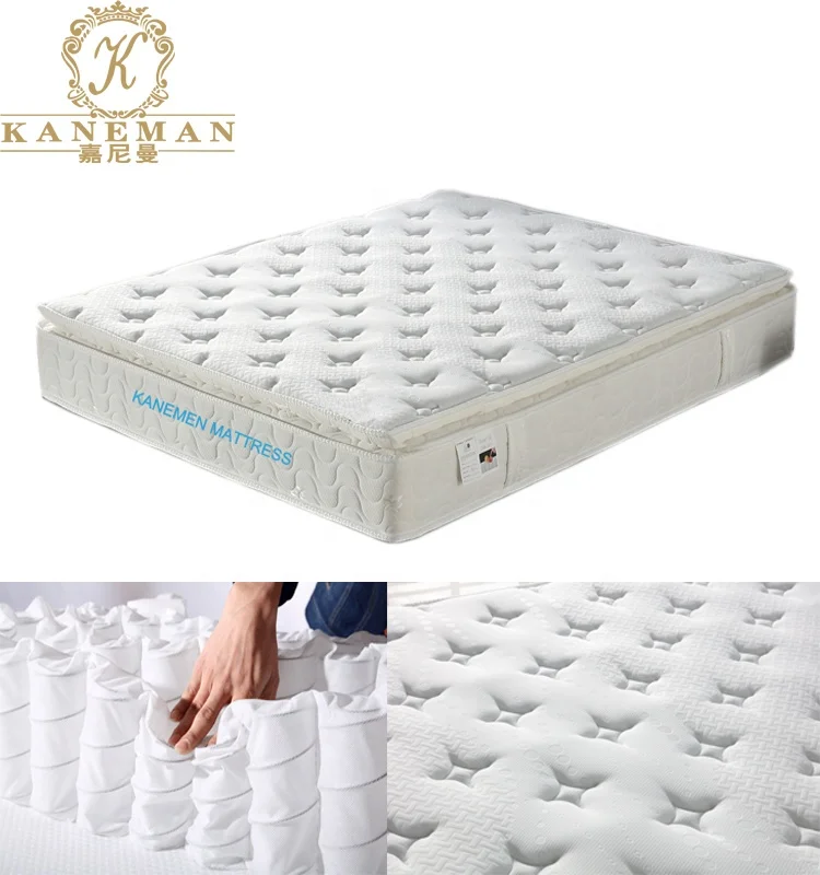 China manufacturer 10 inch Hybrid Colchones Queen size bed pocket coil spring mattress roll in box (1600130840290)