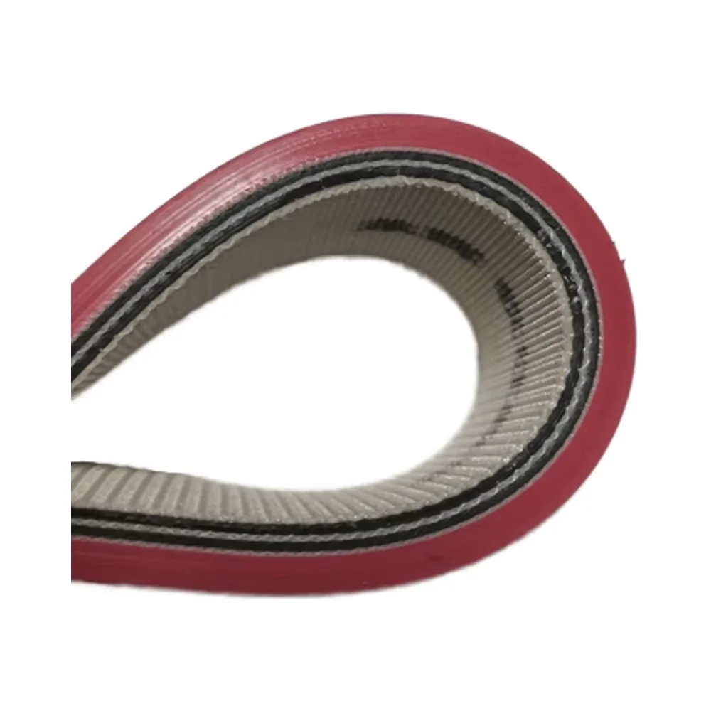 Red adhesive conveyor belt, PVC with red adhesive belt, wear-resistant rubber conveyor belt manufacturer