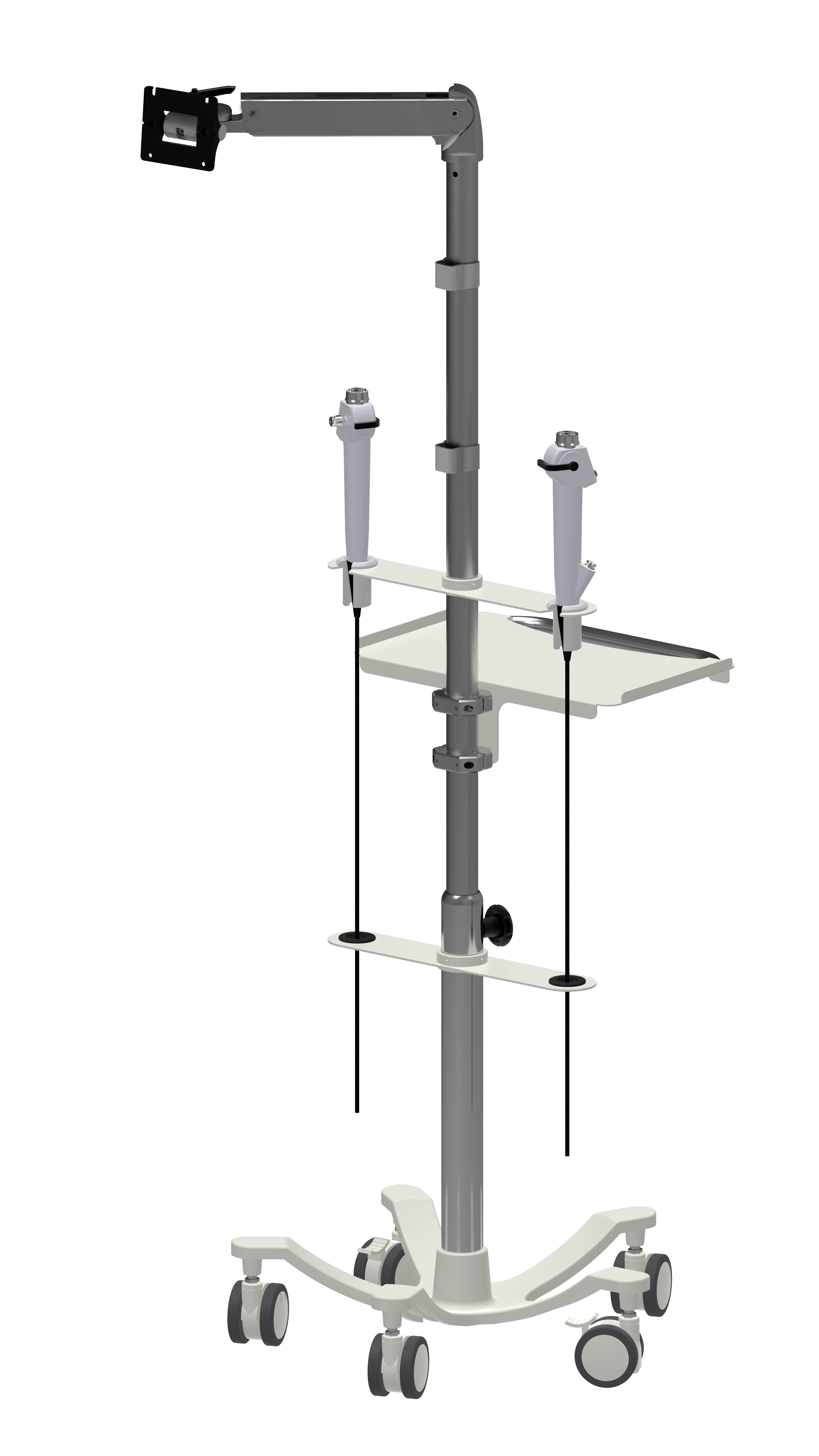portable endoscope trolley  ultrasound equipment trolley vet endoscope trolley  endoscope tower