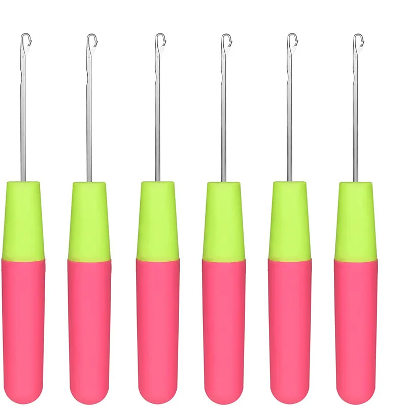Faux Locs Crochet braid Hair Tool Hair Weave Crochet Hook needles Plastic Knitting Crochet Hook Needles For Dreadlocks Hair