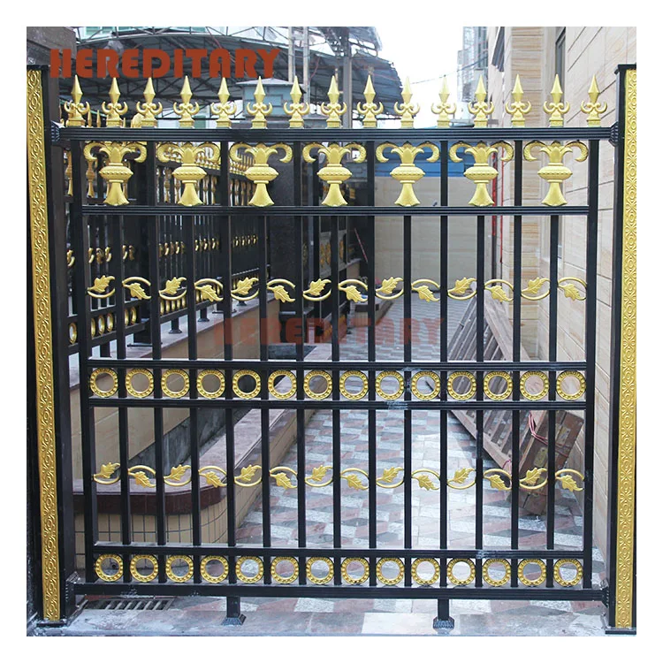 antique paint european aluminum garden fence/ornamental modern cast aluminum fence panels for villas homes