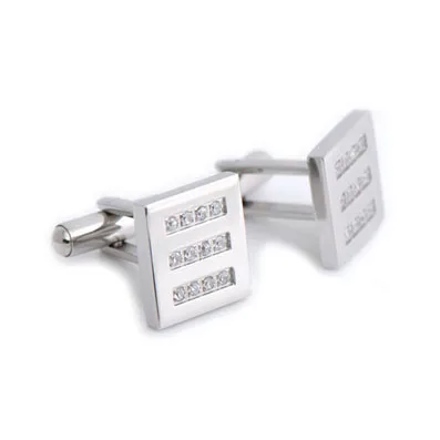 
Custom Enamel Stainless Steel Round Cufflinks 