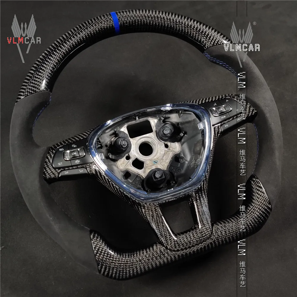 Private custom  carbon fiber steering wheel For VW Golf6/ MK6/Scirocco/Magotan/Polo/Bora