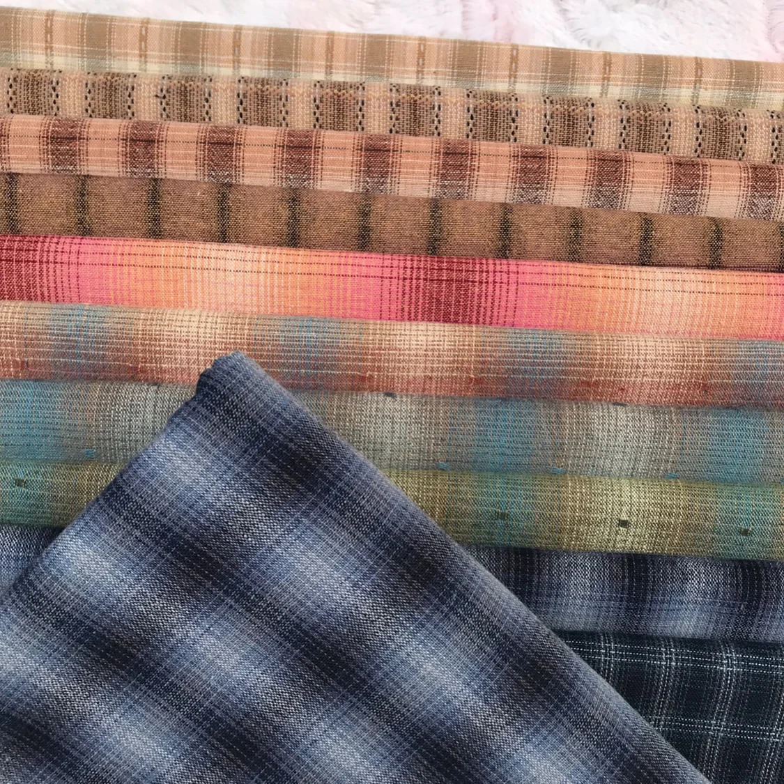 10 видов цветов японский трикотажная ткань из хлопка с полиэстером ручная работа Сделай Сам ткань для лоскутной работы 100% хлопковая клетчатая ткань для рубашки для мальчиков легкие костюмы