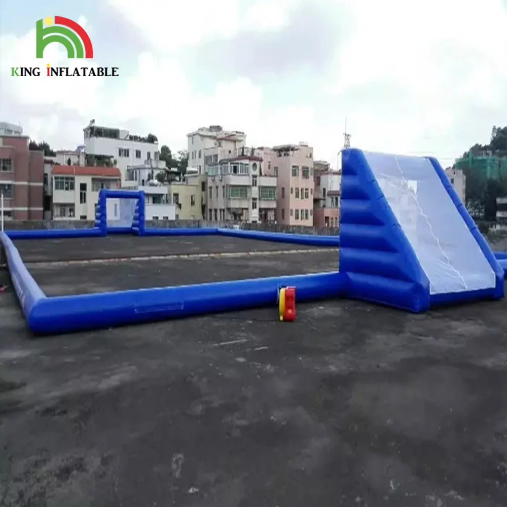 Inflatable 3v3 Football Pitch For Street, Inflatable Soccer Field For Rent