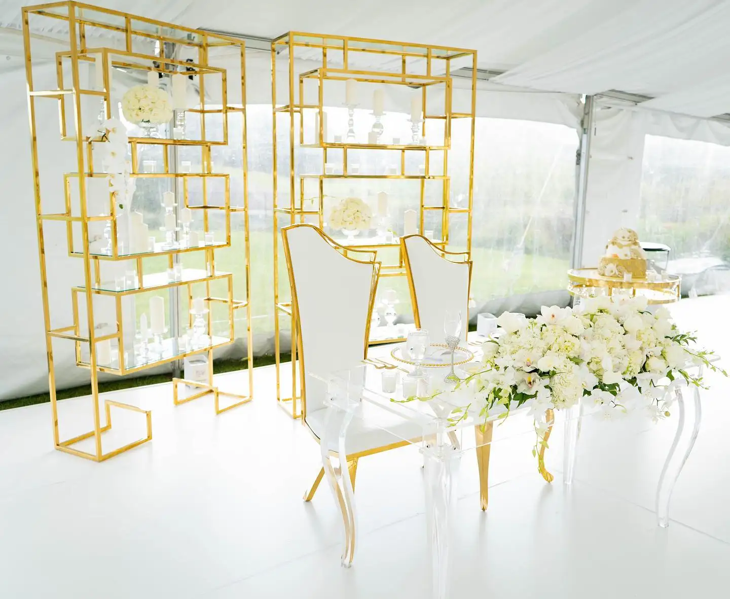 wall mounted glass holder win cabinet metal kitchen display shelf gold storage bar wine rack