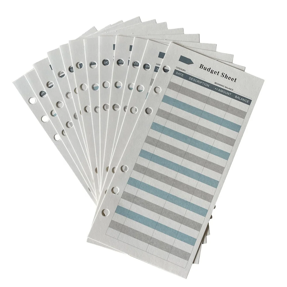 A6 Budget Table Personalized Budget Envelope Paper Cash Wallet Binder Cost Tracking Budget Table
