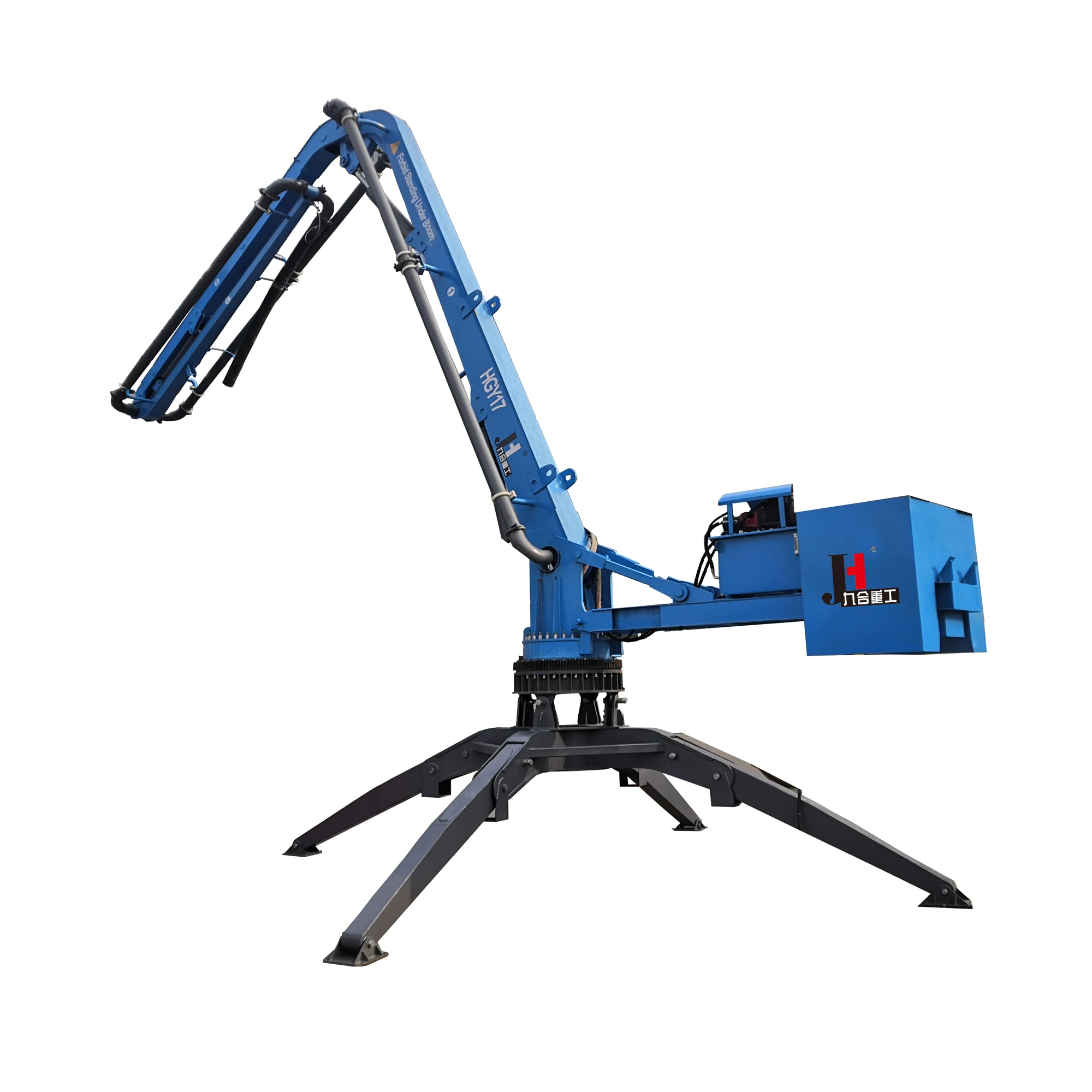 JIUHE brand! Hot Sale! 15m 17m  Mobile Spider Concrete Placing Boom Concrete Placer Concrete Distributor!