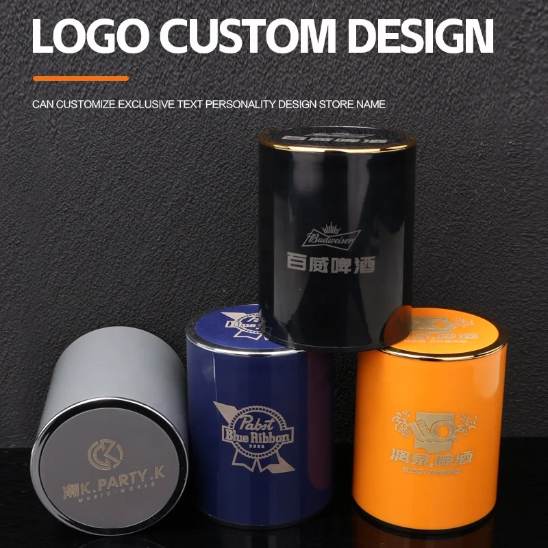 New arrival quality ABS plastic dice cups box bottom edge electroplated roller dice dice cup casino for KTV/night club