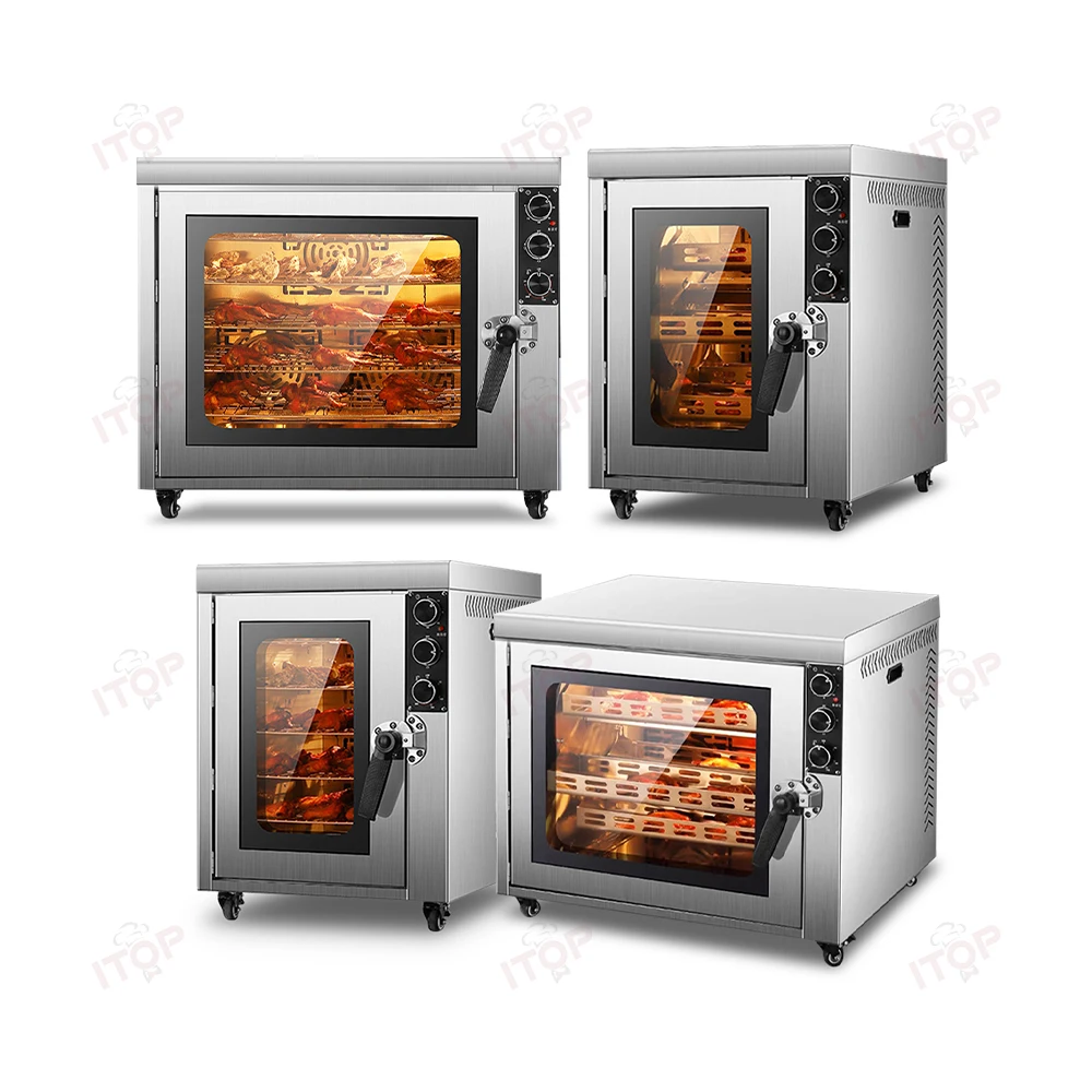 Commercial Hot Sale Small Stainless Steel Electric Chicken Roast Roasting Rotisserie Oven Griller Grill Machine Electric